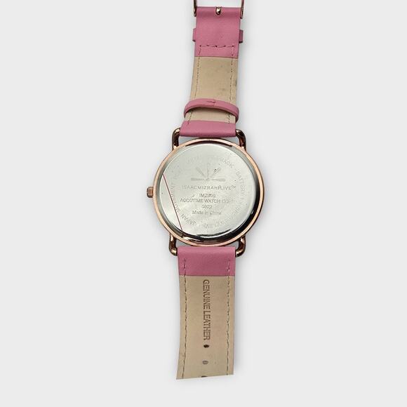 Isaac Mizrahi Live Pink Chronograph-Style Watch – Rose Gold Tone main image 7